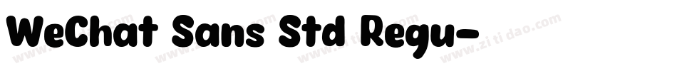 WeChat Sans Std Regu字体转换